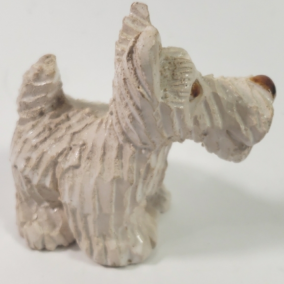 Artesania rinconada scotty westie shnauzer dog figurine signed - Picture 4 of 6